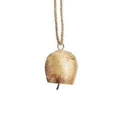 Vintage Gold Bell Ornament