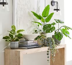 Faux Small Monstera Houseplant