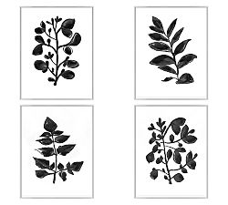 Foliage Silhouette Framed Prints
