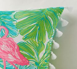 Outdoor Lilly Pulitzer Printed Pillow - Fronds Place