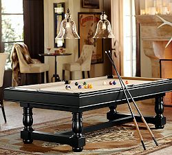 Turned-Leg Pool Table