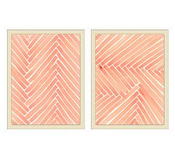 Blush Lines Paper Print