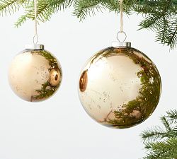 Classic Copper Mercury Glass Globe Ornaments
