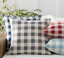 Gingham Outdoor Pillow