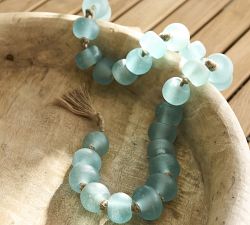 Handcrafted Cast Glass Beaded Rope