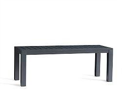 Open Box: Indio Metal Dining Bench Frame, Weathered Slate