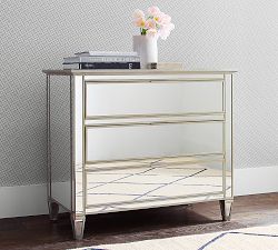 Park 3-Drawer Mirrored Dresser