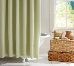 Chevron Matelasse Cotton Shower Curtain