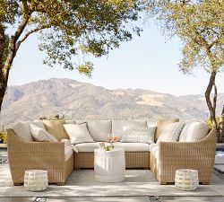 Bridgeport Metal Round Outdoor Side Table (19")