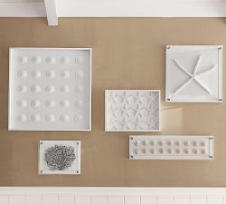 Pink Sea Urchin Glass Shadow Box