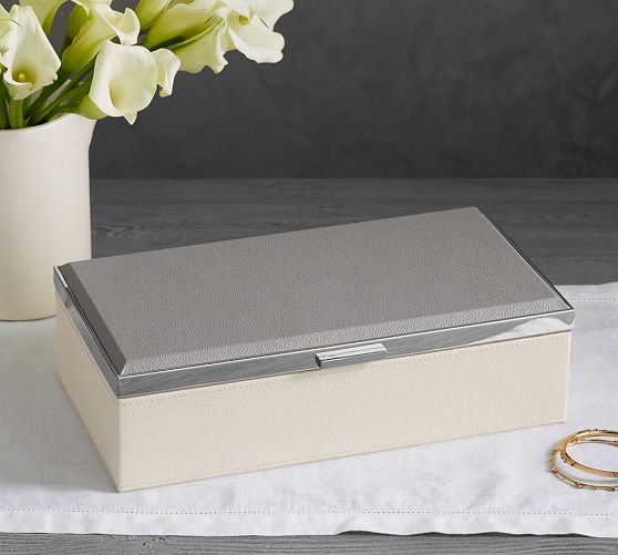 Pixley Leather Large Jewelry Box