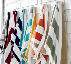 Reversible Awning Striped Beach Towel