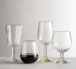 Santino Handcrafted Recycled Stemless Wine Glasses