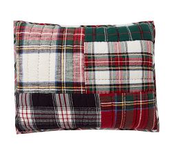 Stewart Plaid Patchwork Applique Quilted Sham
