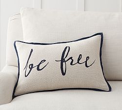 Be Free Linen Printed Pillow Cover
