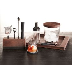 Chateau Handcrafted Wood 5-Piece Bar Tools