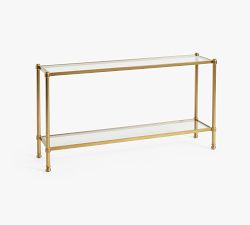 Everson Glass Console Table (58.5")