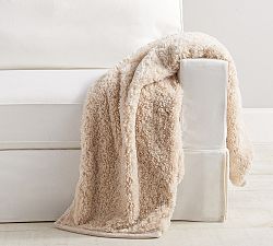 Faux Fur Doodle Throw