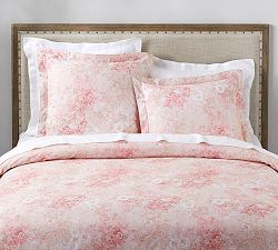 Monique Lhuillier Penelope Ikat Floral Print Cotton Duvet Cover &amp; Shams