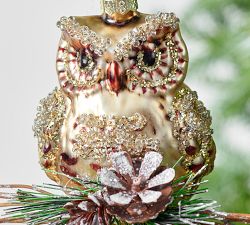Mercury Owl Ornament
