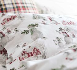 Snowman Percale Pillowcases - Set of 2