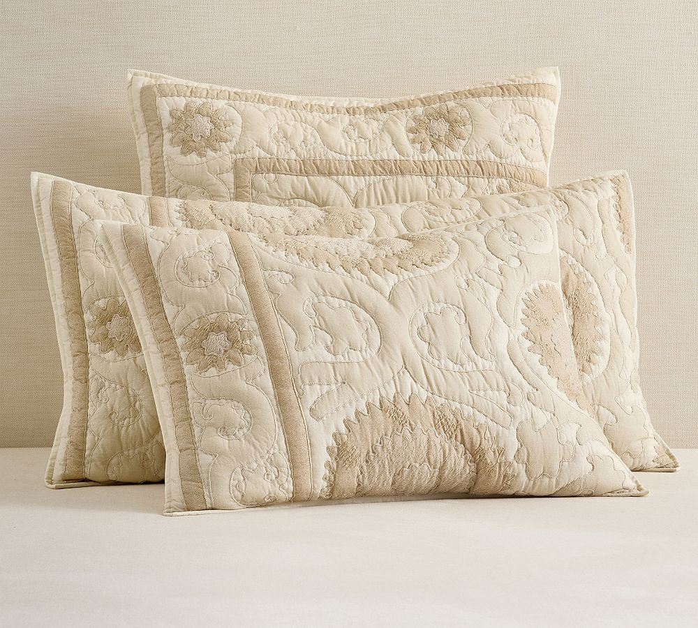 Alanya Suzani Quilted Shams by Pottery Barn