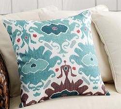 Ashton Ikat Print Outdoor Pillow