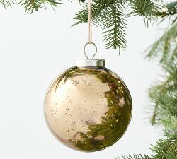 Classic Copper Mercury Glass Globe Ornaments
