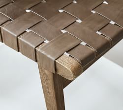 Fenton Woven Leather Stool