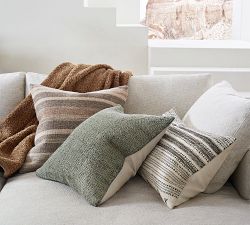 Kaye Textured Striped Pillow Cover