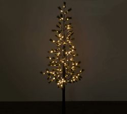 Lit Indoor/Outdoor Snow Pine Tree