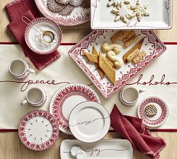 Tahoe Fair Isle Stoneware Dinner Plates - Set of 4