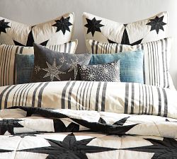 The Emily &amp; Meritt North Star Velvet Patchwork Cotton Quilt &amp; Shams