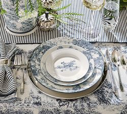 Brandon Maxwell Groveland Toile Appetizer Plates - Mixed Set of 4