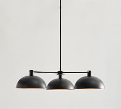 Caufield Metal 3-Arm Chandelier (32")