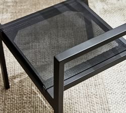 Open Box: Fiji Metal &amp; Mesh Stackable Dining &amp; Armchairs