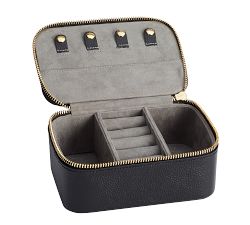 Personalized Reese Leather Jewelry Collection - Black