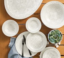 Asfi Outdoor Melamine Serving Bowl &amp; Platter Set
