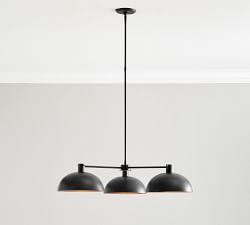 Caufield Metal 3-Arm Chandelier (32")