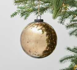 Classic Copper Mercury Glass Globe Ornaments
