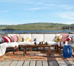 Gingham Outdoor Pillow