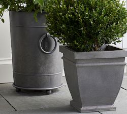 Greyson Zinc Outdoor Planters