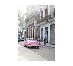 Pink Car in Cuba By Rebecca Plotnick
