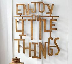 Enjoy The Little Things Aluminum Wall Art