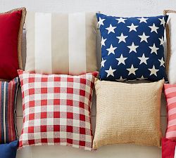 Gingham Outdoor Pillow