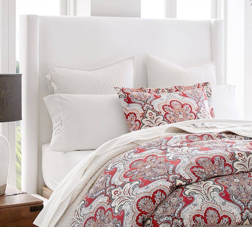 Harper Non-Tufted Upholstered Headboard by Pottery Barn