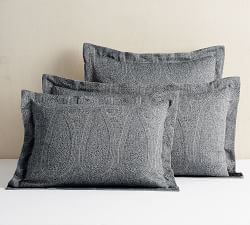 Paisley Jacquard Belgian Linen Sham