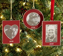 2018 Dated Enamel Frame Ornaments