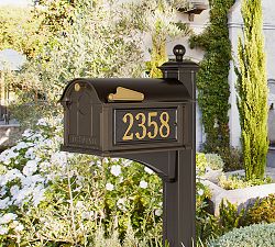 Balmoral Mailbox Plaque &amp; Post