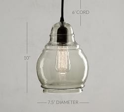 Paxton Glass Pendant (8")